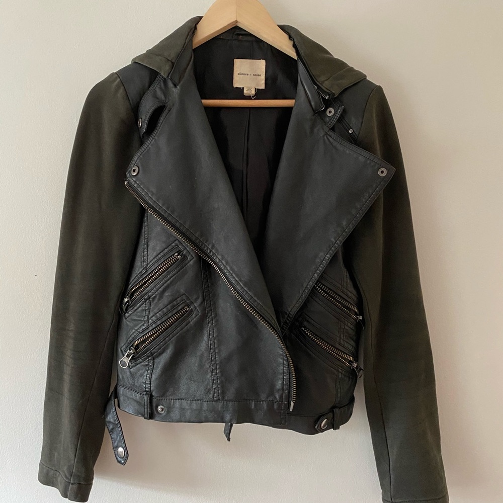 Silence and Noise faux leather jacket
